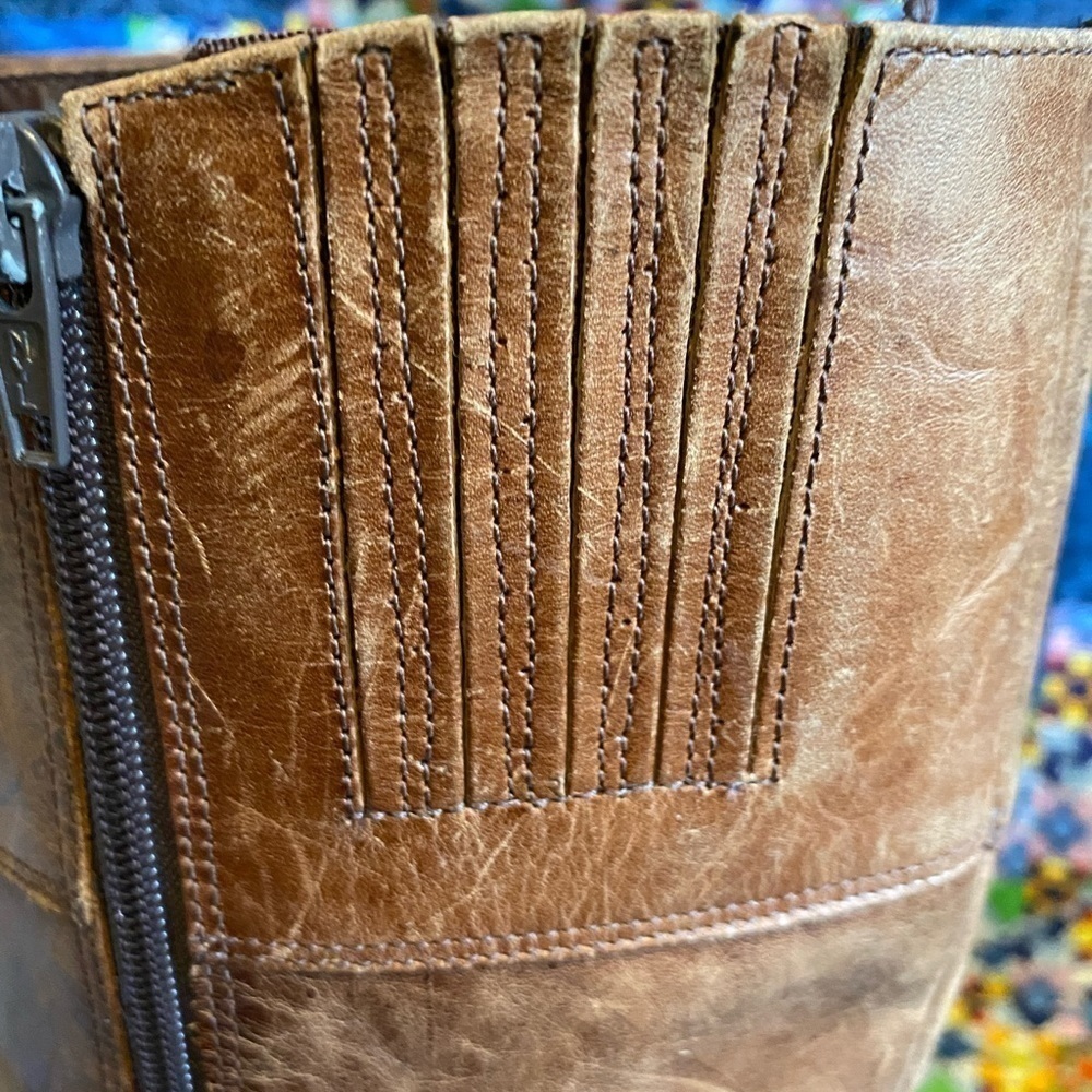 Anthropologie Matisse distressed leather harness boots 9.5 - Picture 9 of 10